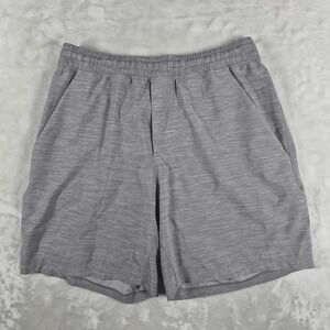 Lululemon Pace Breaker Shorts Men's Medium Gray Unlined 7" Inseam Gym LM7AB0S